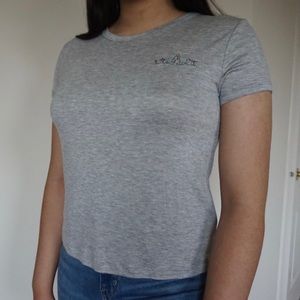 NWT Wet Seal Gray Short Sleeve Tee